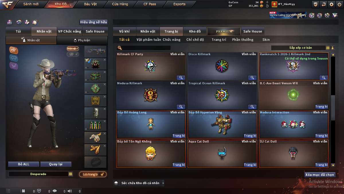 shop acc cf uy tin gia re